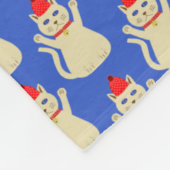 Couverture Polaire Cute Noël Chat Motif (Coin)