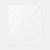 Couverture Polaire Cute Noir blanc minuscule pois élégant motif (Devant)