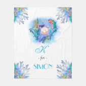 Couverture Polaire Cute Ocean Sea Animals Baby Fleece Blanket (Devant)