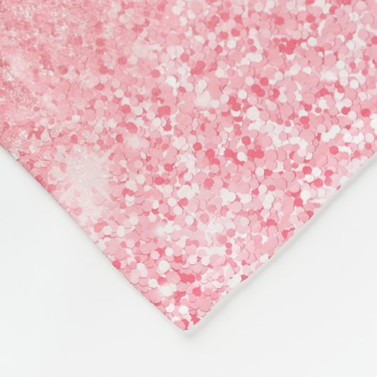 Couverture Polaire Cute ombre rose or fausse parties scintillant gout (Coin)