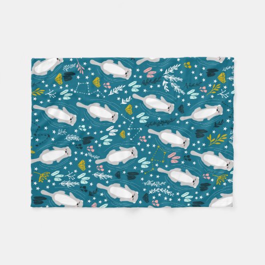 Couverture Polaire Cute Otter Blanket (Devant (Horizontal))