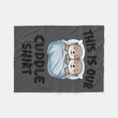 Couverture Polaire Cute Otters Snuggling This Is Our Cuddle  (Devant (Horizontal))