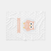 Couverture Polaire Cute-Owl Blanket (Devant (Horizontal))