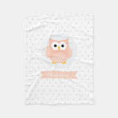 Couverture Polaire Cute-Owl Blanket (Devant)