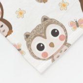 Couverture Polaire Cute Owl Blanket Motif polaire (Coin)