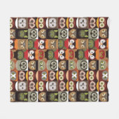 Couverture Polaire Cute Owl Motif (Devant (Horizontal))