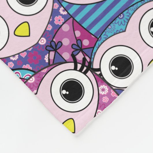 Couverture Polaire Cute Owl Motif (Coin)