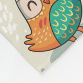 Couverture Polaire Cute Owl Motif (Coin)