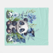 Couverture Polaire Cute Panda Baby (Devant (Horizontal))