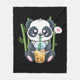 Couverture Polaire Cute Panda Kawaii Anime Otaku Bubla japonaise Boba