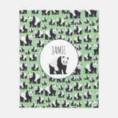Couverture Polaire Cute Panda Motif ours (Devant)