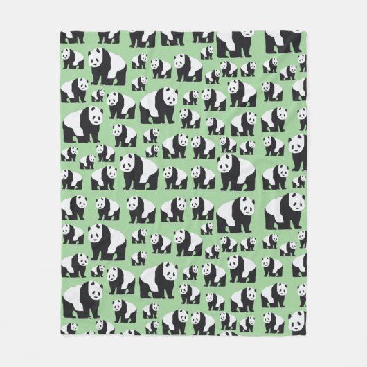 Couverture Polaire Cute Panda Motif ours (Devant)
