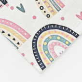 Couverture Polaire Cute pastel arc-en-ciel personnalisé (Coin)
