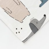 Couverture Polaire Cute Pastel Baby Motif animal (Coin)