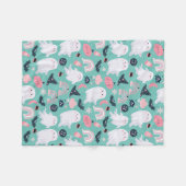Couverture Polaire Cute Pastel Halloween Ghosts Motif (Devant (Horizontal))