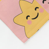 Couverture Polaire Cute Pastel Patchwork Blanche (Coin)