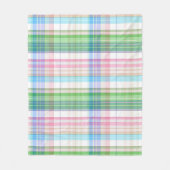 Couverture Polaire Cute Pastel Rose bleu vert Tartan Plaid Motif (Devant)