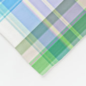 Couverture Polaire Cute Pastel Rose bleu vert Tartan Plaid Motif (Coin)