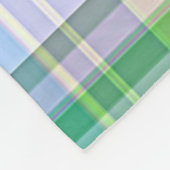 Couverture Polaire Cute Pastel Rose bleu vert Tartan Plaid Motif (Coin)
