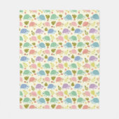 Couverture Polaire Cute Pastel Turtle Seamless (Devant)