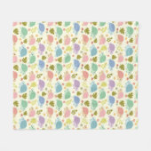 Couverture Polaire Cute Pastel Turtle Seamless (Devant (Horizontal))