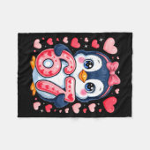 Couverture Polaire Cute Penguin 67 Six Seven Valentine Hearts 6 7 Mem (Devant (Horizontal))