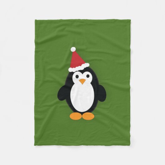 Couverture Polaire Cute Père Noël Penguin (Devant)