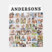 Couverture Polaire Cute Personnalisé 36 Photos Collage Cadeau Anniver (Devant)