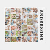 Couverture Polaire Cute Personnalisé 36 Photos Collage Cadeau Anniver (Devant (Horizontal))