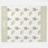 Couverture Polaire Cute personnalisée Peter Rabbit Baby (Devant (Horizontal))