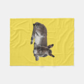 Couverture Polaire Cute Petit Foin D'Âne (Devant (Horizontal))