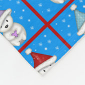 Couverture Polaire Cute Petite Ours Polaires Art de Vacances (Coin)