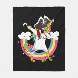 Couverture Polaire Cute Pirate Magique Unicorne Amusant Awesome Hallo