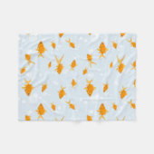 Couverture Polaire Cute poisson d'or nager dans l'eau (Devant (Horizontal))