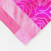 Couverture Polaire Cute Polar Bear Pink Floral Fleece Blanket (Coin)