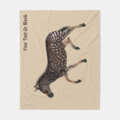 Couverture Polaire Cute Polka Dot Zebra (Devant)
