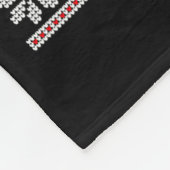 Couverture Polaire Cute Raccoon Santa Christmas Lights Ugly Xmas Swea (Coin)