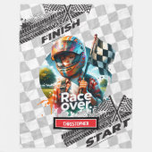 Couverture Polaire Cute Racing Blanket Formule 1 Garçon Anniversaire  (Devant)