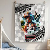 Couverture Polaire Cute Racing Blanket Formule 1 Garçon Anniversaire