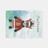 Couverture Polaire Cute Reindeer en Sweat (Devant (Horizontal))