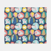 Couverture Polaire Cute Requin Espèces Blanche polaire (Devant (Horizontal))