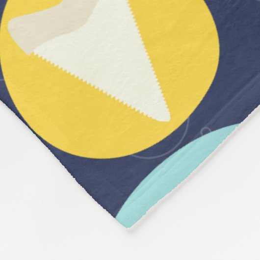 Couverture Polaire Cute Requin Espèces Blanche polaire (Coin)