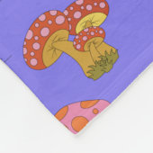 Couverture Polaire Cute Retro Hippie Champagne Motif en violet  (Coin)