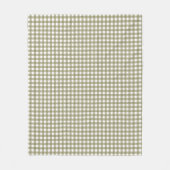 Couverture Polaire Cute Rétro Olive Green En vichy Plaid Motif (Devant)