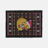 Couverture Polaire Cute Rubber Duckie Duck Christmas Santa Clause (Devant (Horizontal))