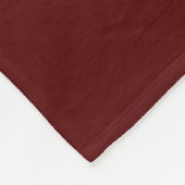 Couverture Polaire Cute Ruby Rouge Pâté Monogramme Moyenne Toison Bla (Coin)