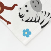 Couverture Polaire Cute Safari Animaux Nursery Motif (Coin)