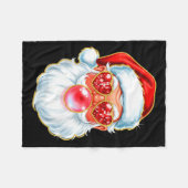 Couverture Polaire Cute Santa Bubble Gum For Women Teen Little Girls (Devant (Horizontal))