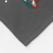 Couverture Polaire Cute Siberian Husky Le Dog Christmas Tree Xmas Hat (Coin)