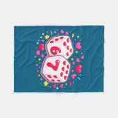 Couverture Polaire Cute Six Seven 6 7 Dice Valentines Day Shirt Funny (Devant (Horizontal))